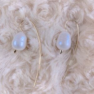Baroque Pearl Gold Vermeil Over Sterling Earrings